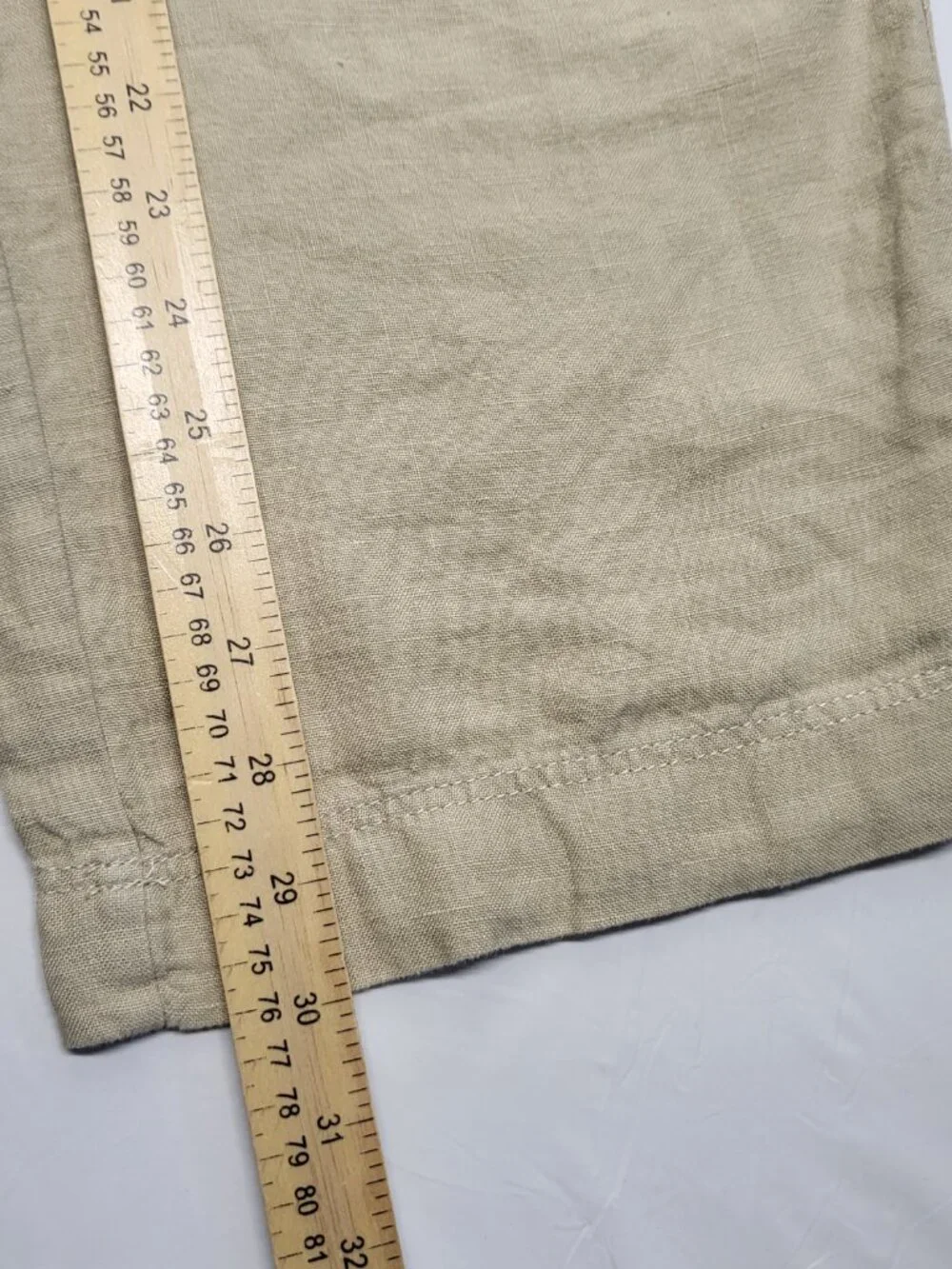 Murano Baird McNutt Linen Pants Mens 34 X 30 Buttonf Fly Drawstrings 100% Linen